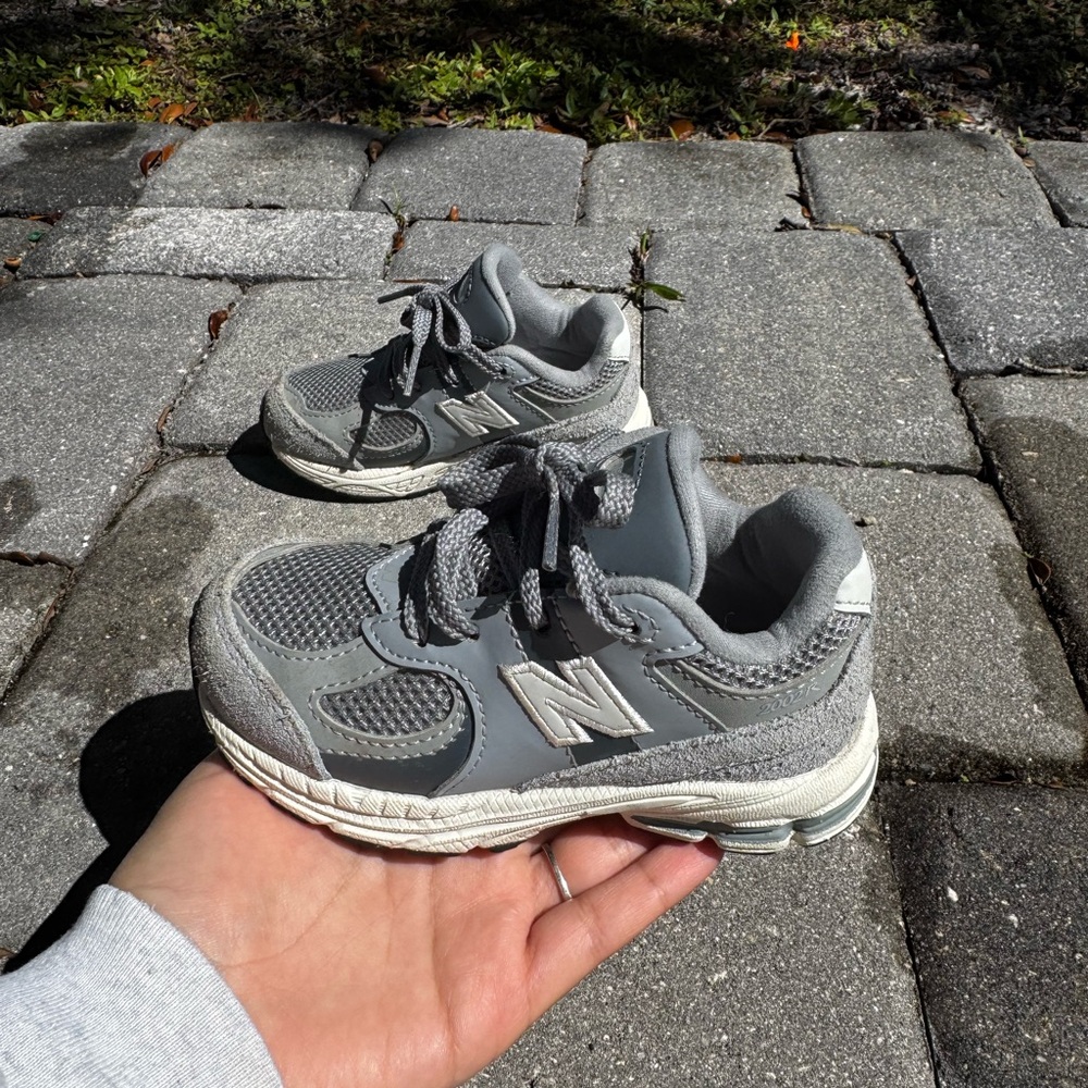 New Balance Light Gray Kids' Sneakers